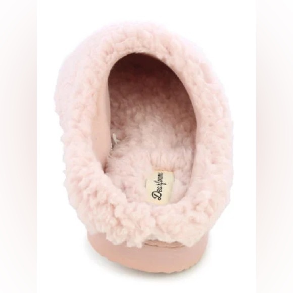 NWT Dearfoams Womens Faux Wool Memory Foam Slippers Size L 9-10 - Picture 3 of 12